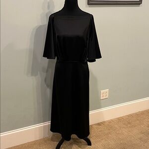Banana Republic Black Flutter Sleeve Dress